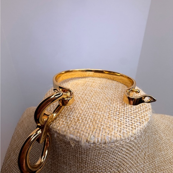 Coach Gold-Tone Horse Bit Link Bangle - Picture 9 of 10